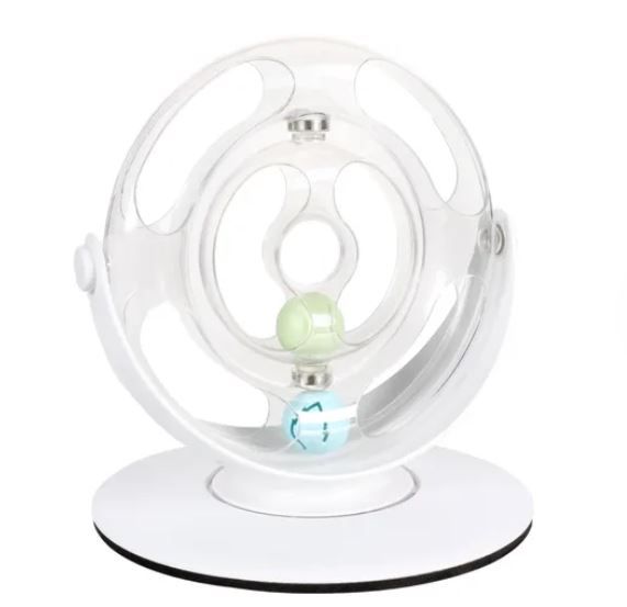 Roue électronique avec balle pour chat - Flamingo
