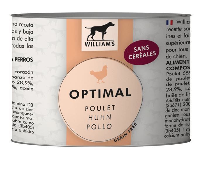 Pâtée pour chien William's Optimal au poulet (400 g) - William's