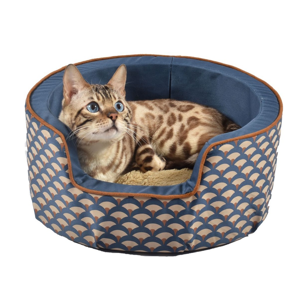 Nid douillet pour chat Geisha (Bleu) - Bobby