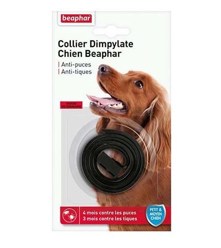 [16189_28801] Collier antiparasitaire Dimpylate chien (Marron) - Beaphar