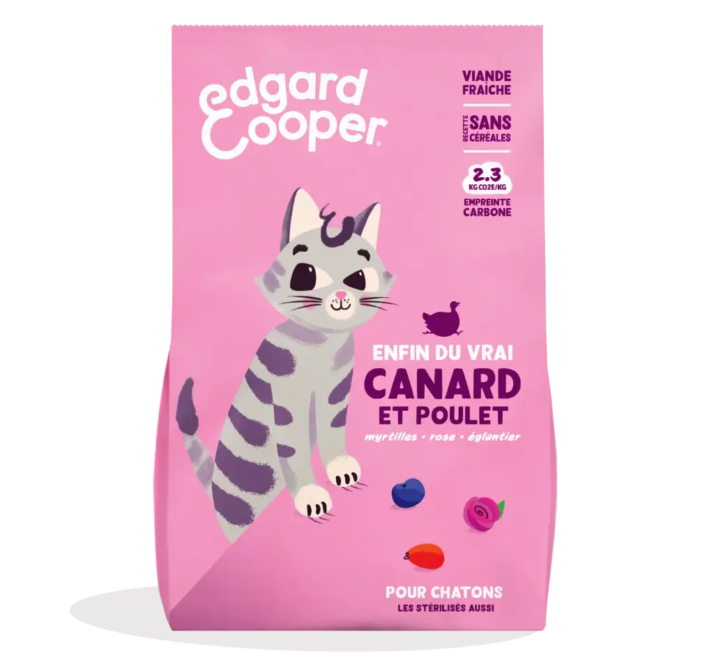 Croquettes pour chaton au canard et au poulet (2 kg) - Edgard & Cooper