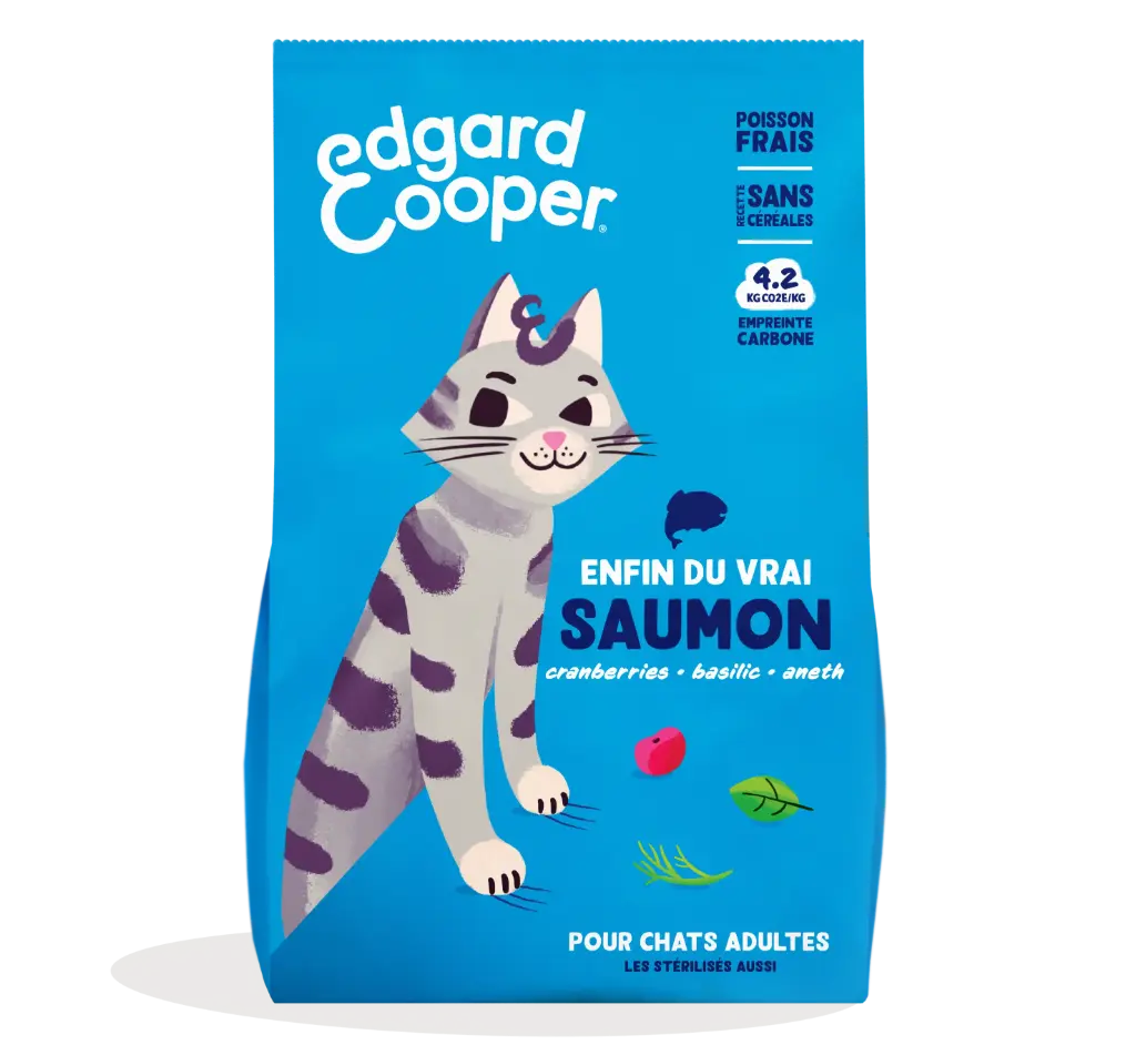 [16197_28817] Croquettes pour chat adulte au saumon (4 kg) - Edgard & Cooper