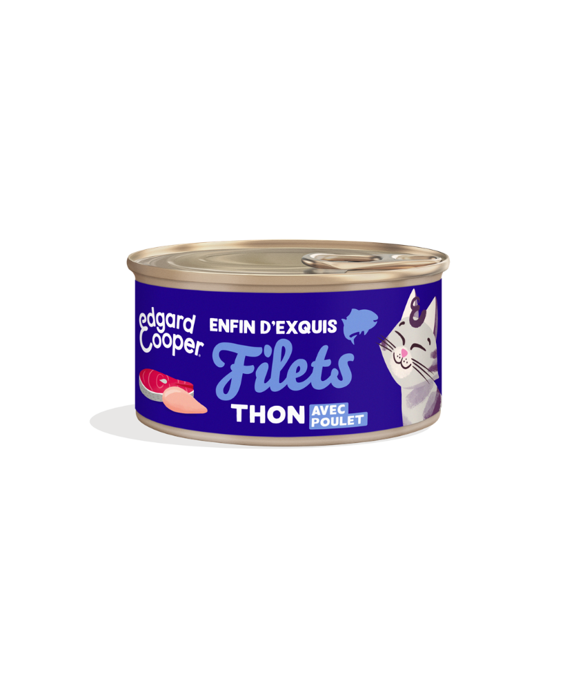 [16211] Filets pour chat au thon et au poulet (70 g) - Edgard & Cooper