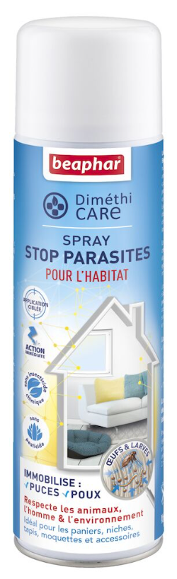 Spray antiparasitaire pour l'habitat (400 ml) - Beaphar