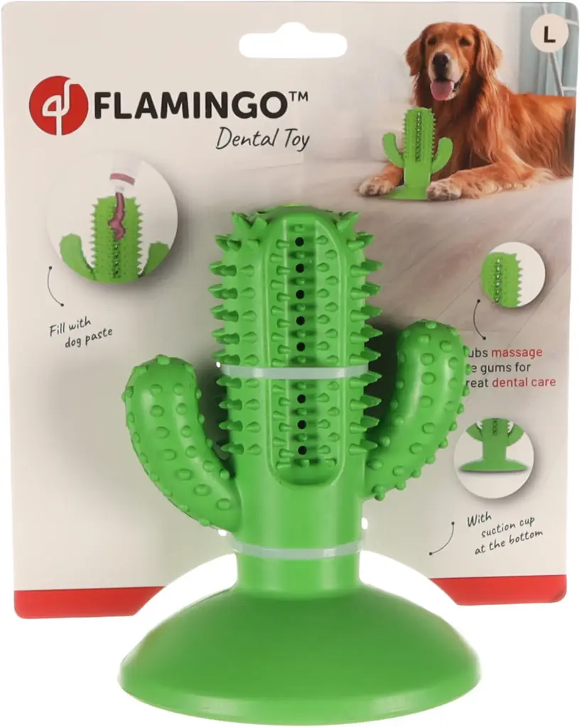 [16257_28886] Jouet Mescal Cactus pour chien (L) - Flamingo