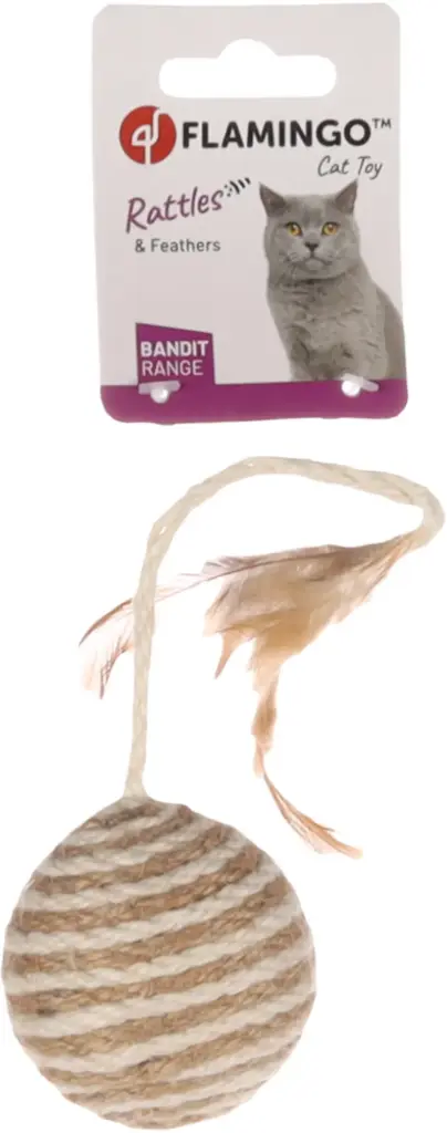 Jouet Bandit Balle Frits pour chat - Flamingo