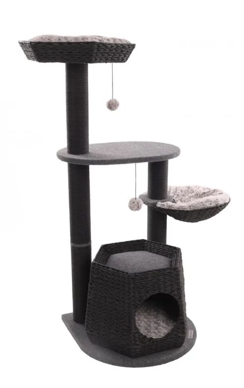 [16309] Arbre à chat Berliot noir - Flamingo