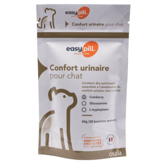 Easypill "Confort urinaire" Chat (30 boulettes) - Osalia