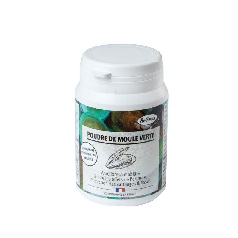 [16324] Complément alimentaire Poudre de moule verte (60 g) - Bubimex