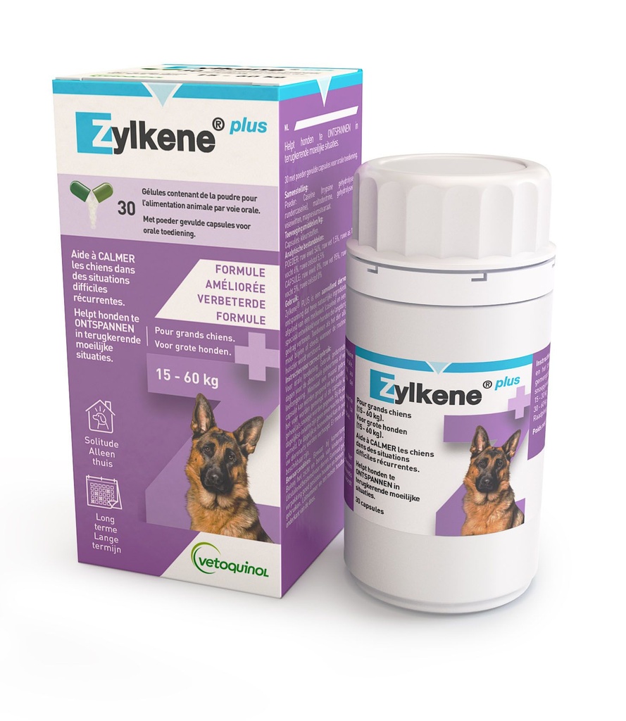 Zylkene Plus chiens 15-60 kg - Vetoquinol