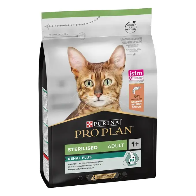 PRO PLAN Sterilised Cat Adult RENAL PLUS - Saumon (10 kg) - Purina