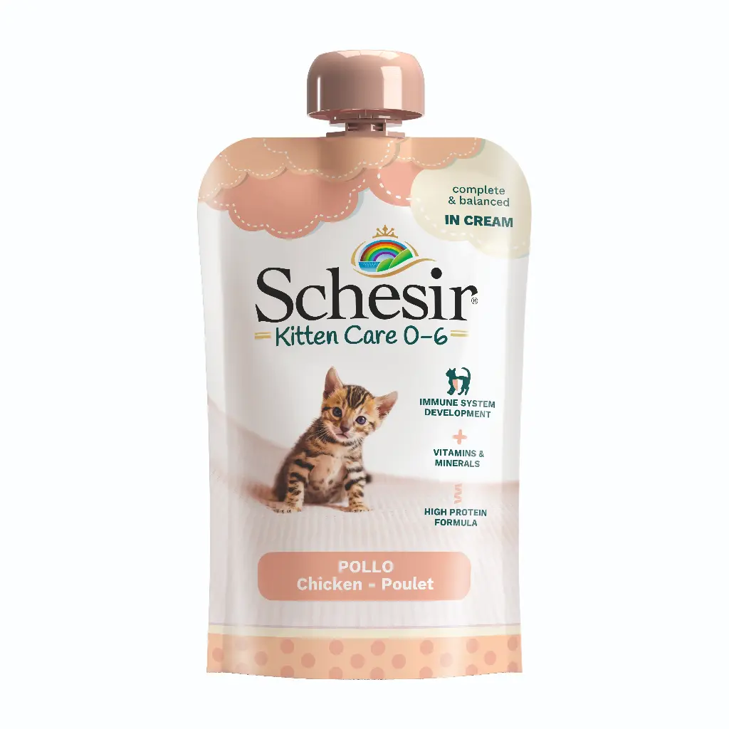 Sachet Kitten Care au poulet (150g) - Schesir
