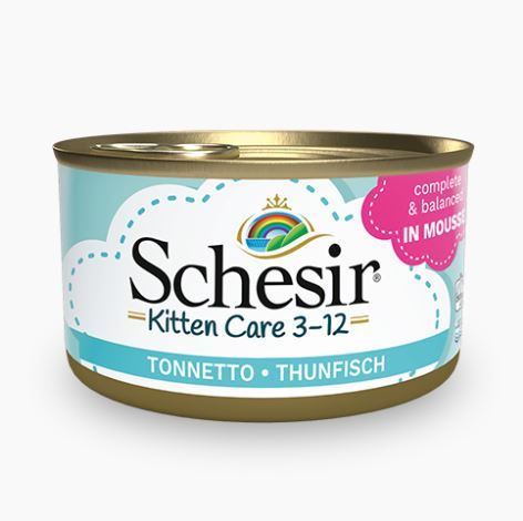 Mousse Kitten Care au thon (85 g) - Schesir