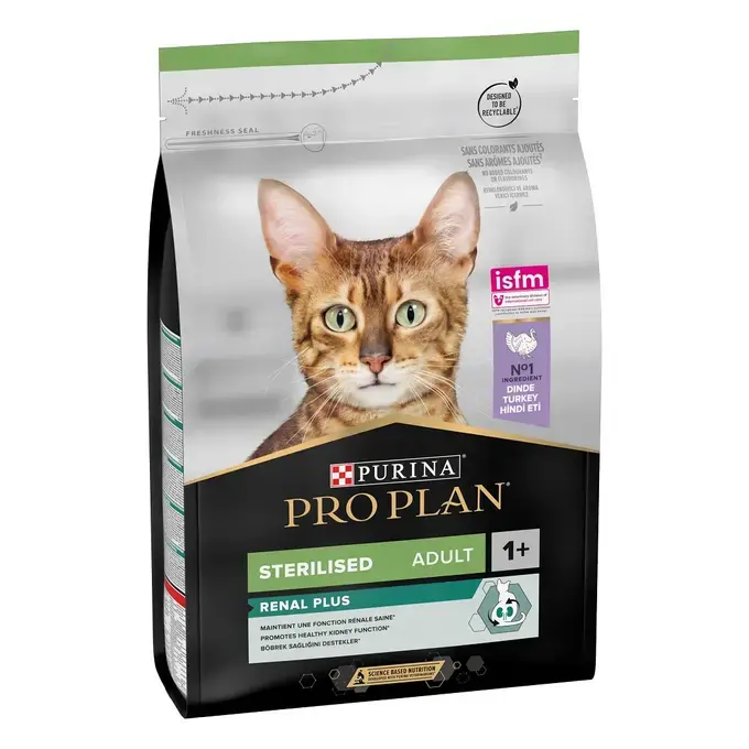 [1638_4580] PRO PLAN Sterilised Cat Adult RENAL PLUS - Dinde (3 kg) - Purina