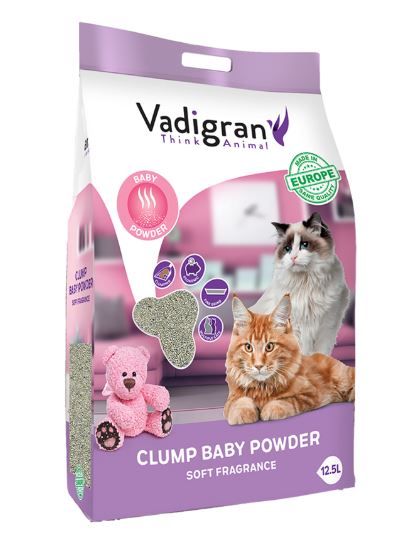 Litière Chat Bentonite Babypowder Europe - Vadigran