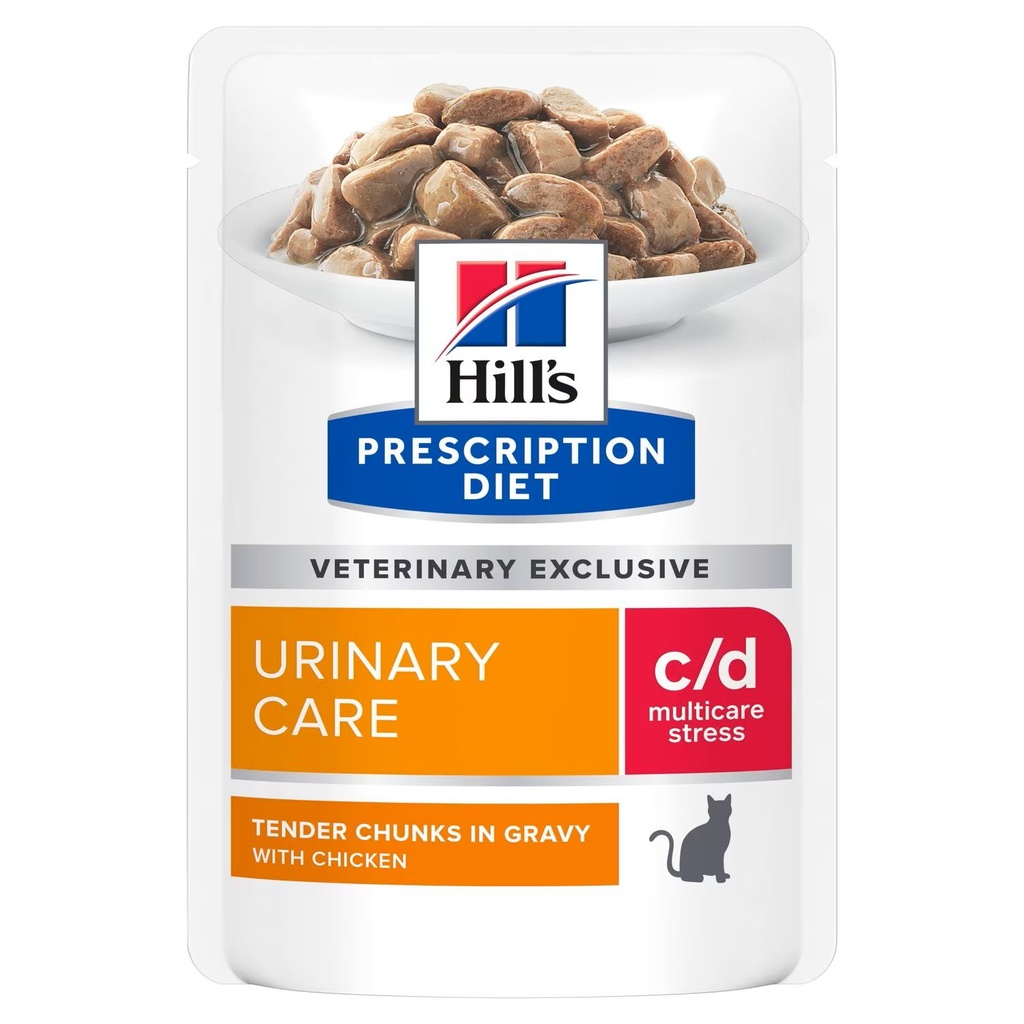 [16435] Feline c/d Multicare stress - Urinary Care - Poulet (12 sachets 85 g) - Hill's Prescription Diet
