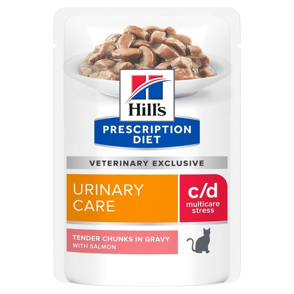 [16436] Feline c/d Multicare stress - Urinary Care - Saumon (12 sachets 85 g) - Hill's Prescription Diet