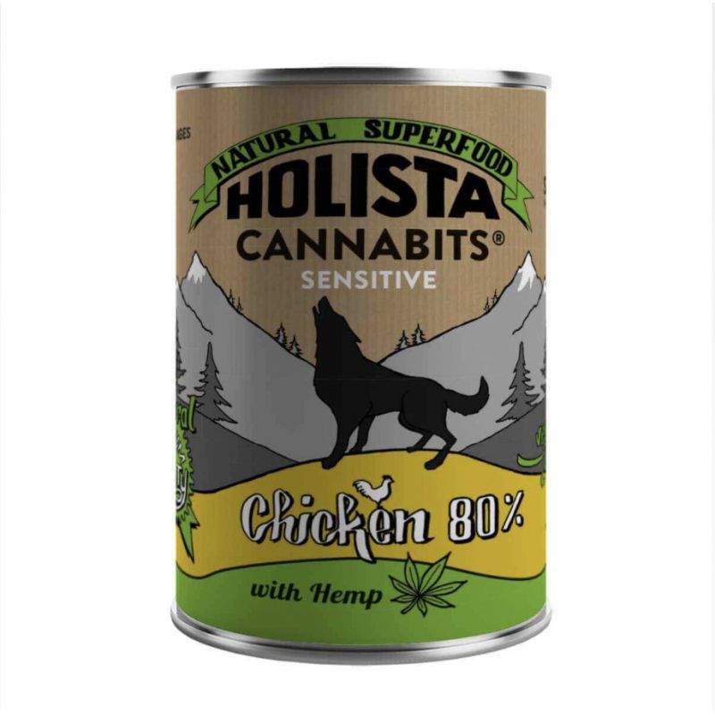 Pâtée Holista Cannabits au poulet (400 g) - Sparrow