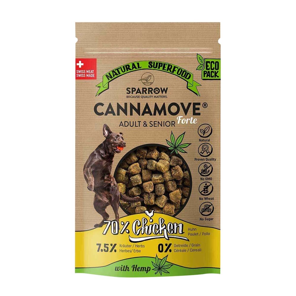 Snacks Pet CannaMove forte au poulet (200 g) - Sparrow
