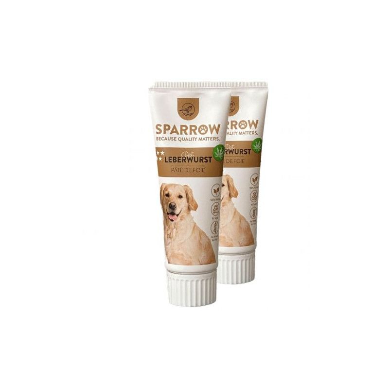 Pâté de foie au CBD pour chien (75 g) - Sparrow