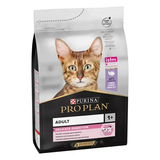 PRO PLAN Cat Adult Delicate Digestion - Riche en dinde (1.5 kg) - Purina