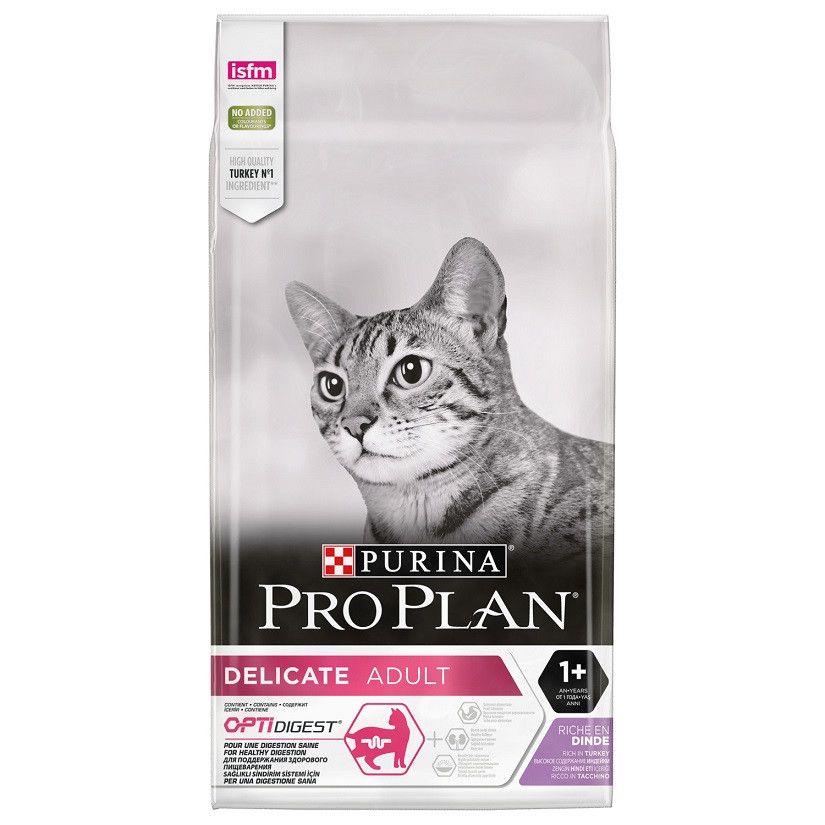 PRO PLAN Delicate Cat Adult sensitive digest à la dinde (10 kg) - Purina