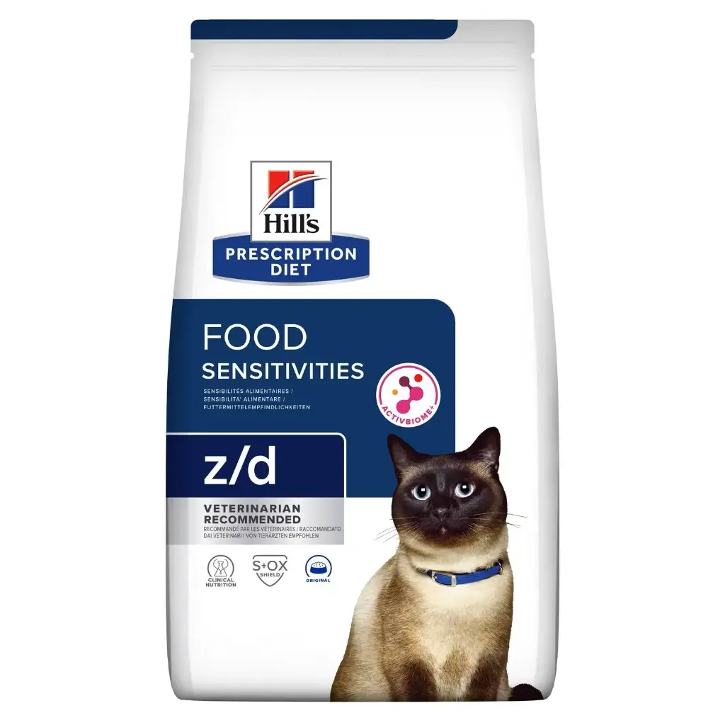 [1802-001] Food Sensitivities Feline Z/D AB+ pour chat (3 kg) - Hill's Prescription Diet