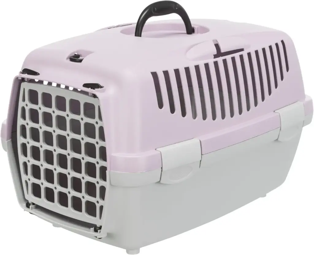[1810_24765] Caisse de transport Capri - gris clair / mauve (Taille 1) - Trixie