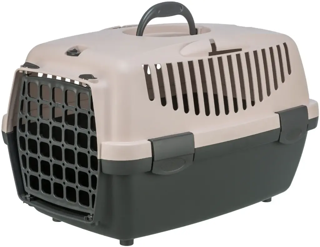 [1810-003] Caisse de transport Capri - gris foncé / blush (Taille 1) - Trixie