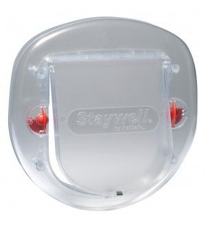 Chatière manuelle pour chat / petit chien (Transparent) - Staywell