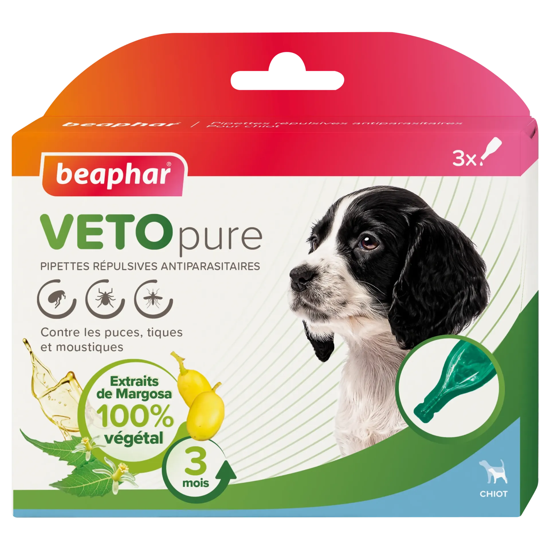 Pipettes Antiparasitaires Vetopure "Chiot" VetoPure (3 pipettes) - Beaphar