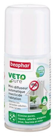 [2427] Fogger Insecticide "Vetopure" Habitation au Pyrèthre 60m² - Beaphar