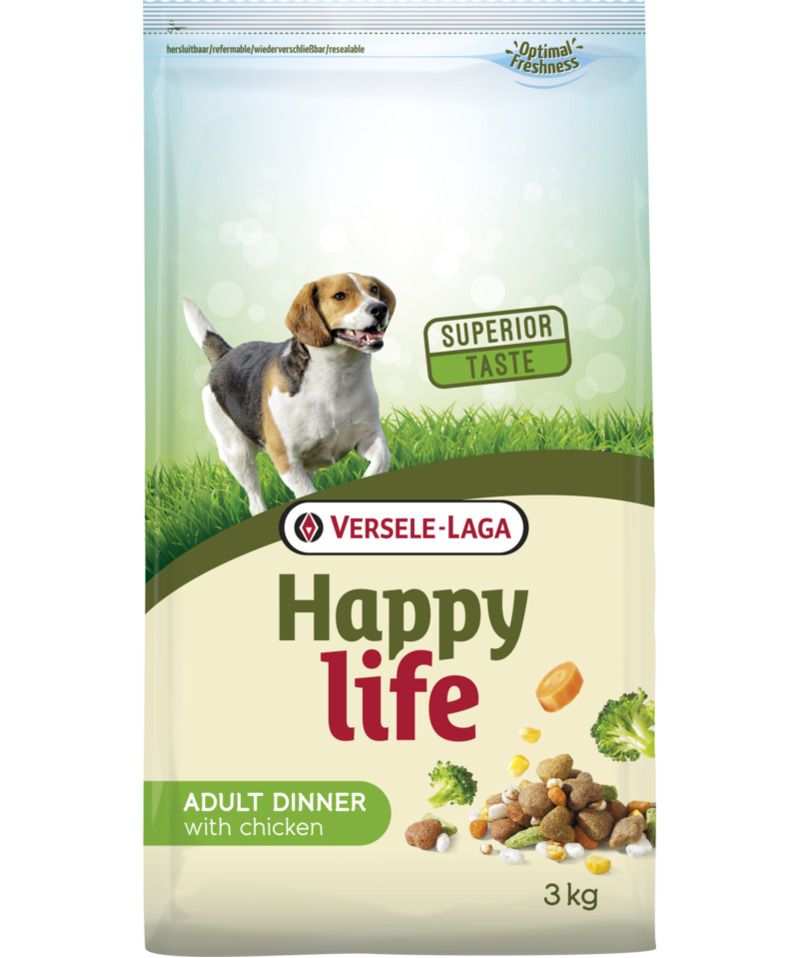 Happy Life "Adult" Diner au poulet (15 kg) - Versele Laga