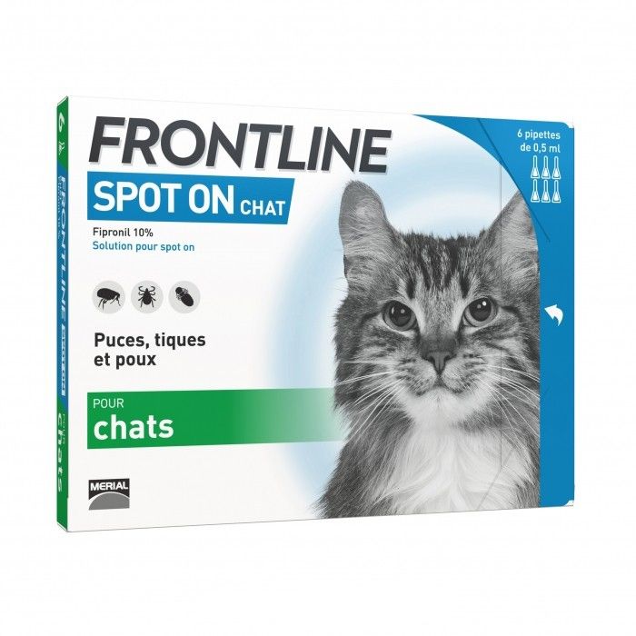 [2510_6308] Frontline Spot On Chat (6 pipettes) - Merial