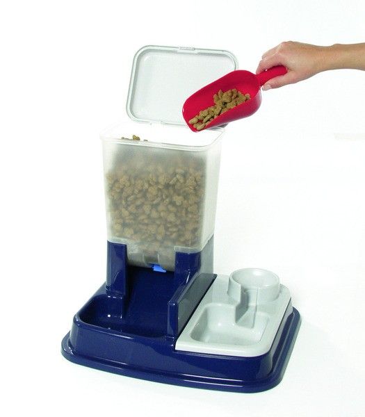 Distributeur eau et croquettes "Duo Max" - Flamingo