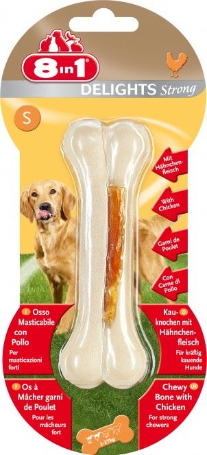 Os à mâcher Delights "Strong" S - 8 in 1