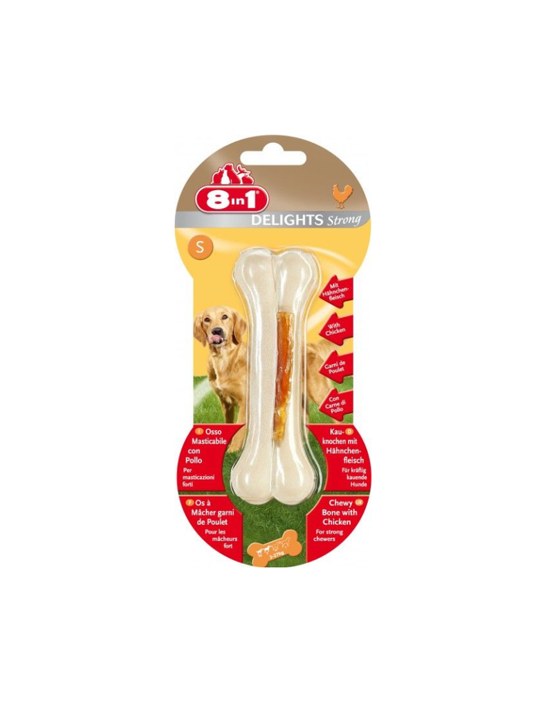 [3106] Os à mâcher Delights "Strong" S - 8 in 1
