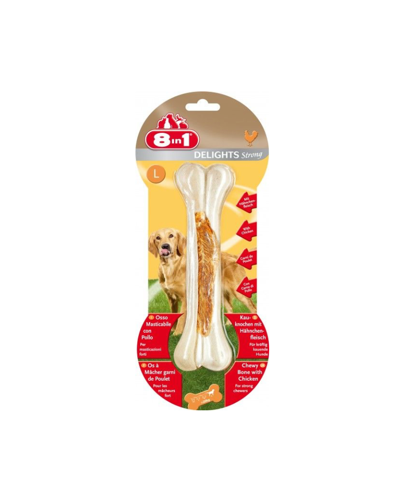 [3108] Os à mâcher Delights "Strong" L - 8 in 1