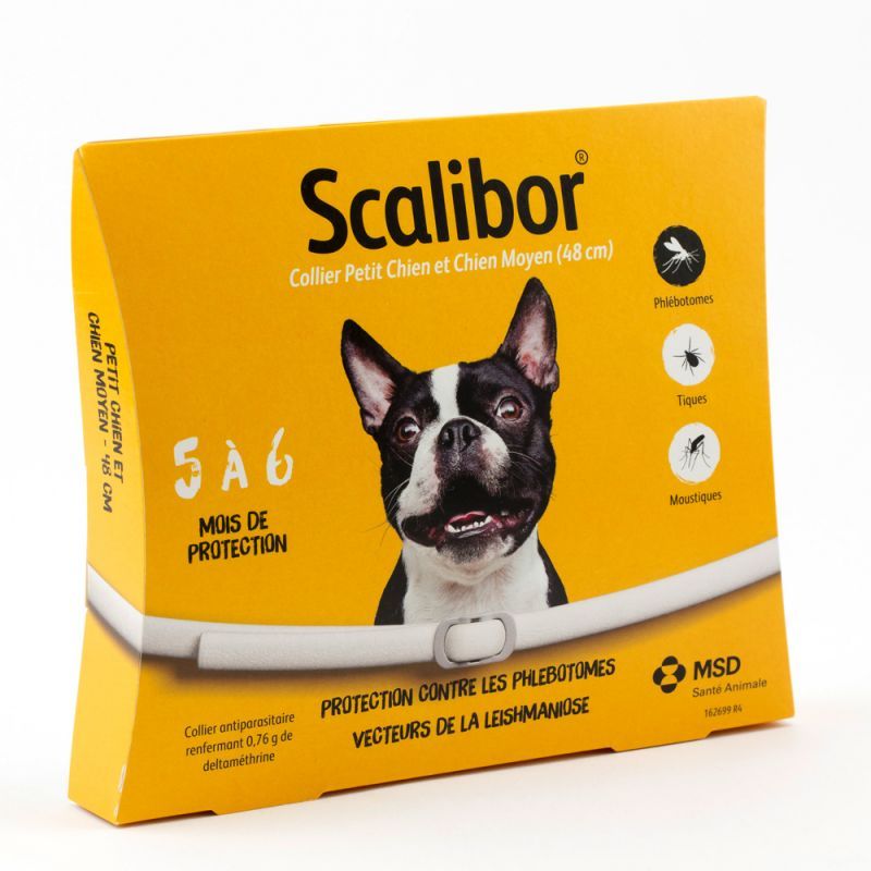 [3152] Scalibor - collier antiparasitaire - 48 cm (pour petit et moyen chien)