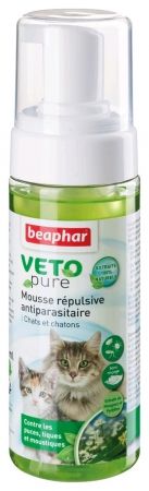 [3190] Mousse répulsive antiparasitaire chat "Vetopure" (150 ml) - Beaphar