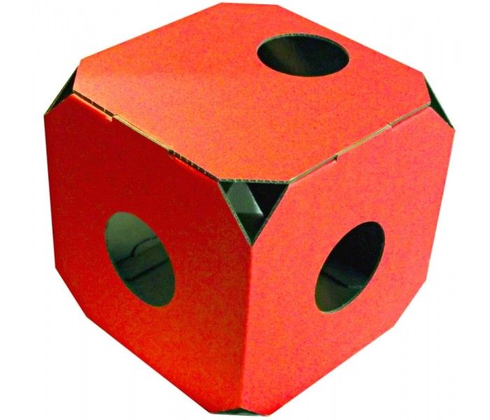 [3315_8135] Cube d'activité "MiauModul" (Coloris : Rouge)