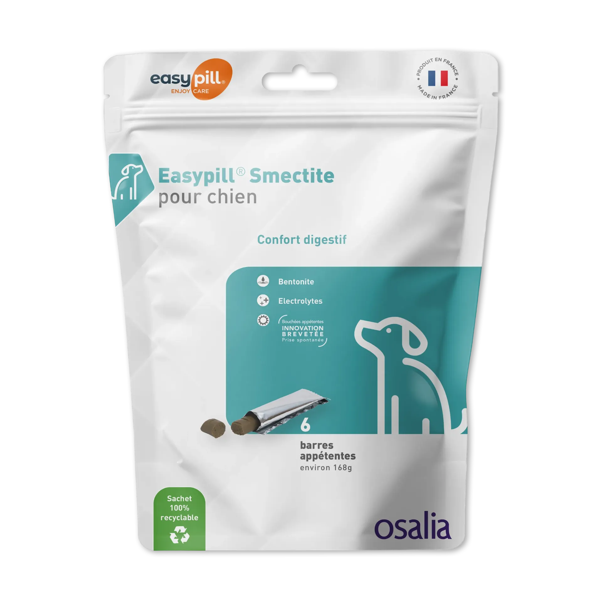 Easypill "Smectite Chien" (6 barres 28 g) - Osalia