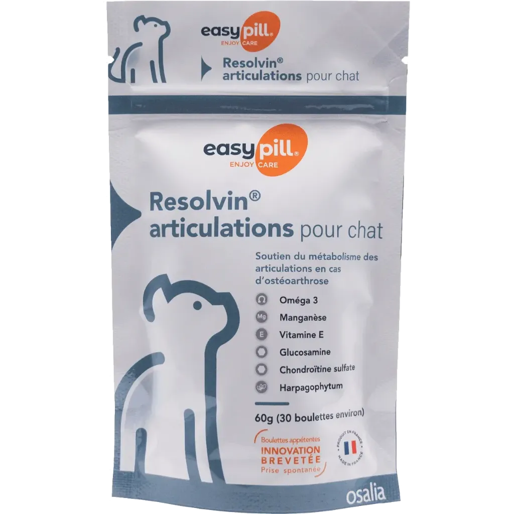 [3389] Easypill "Resolvin Articulations" chat - 30 boulettes (60 g) - Osalia