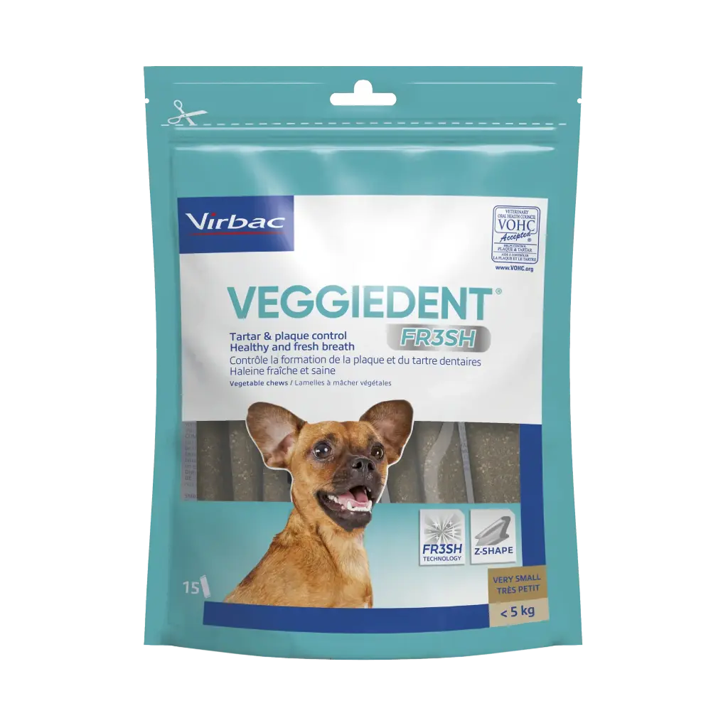 [3736_8878] Lamelles Veggiedent Fresh (XS) - Virbac