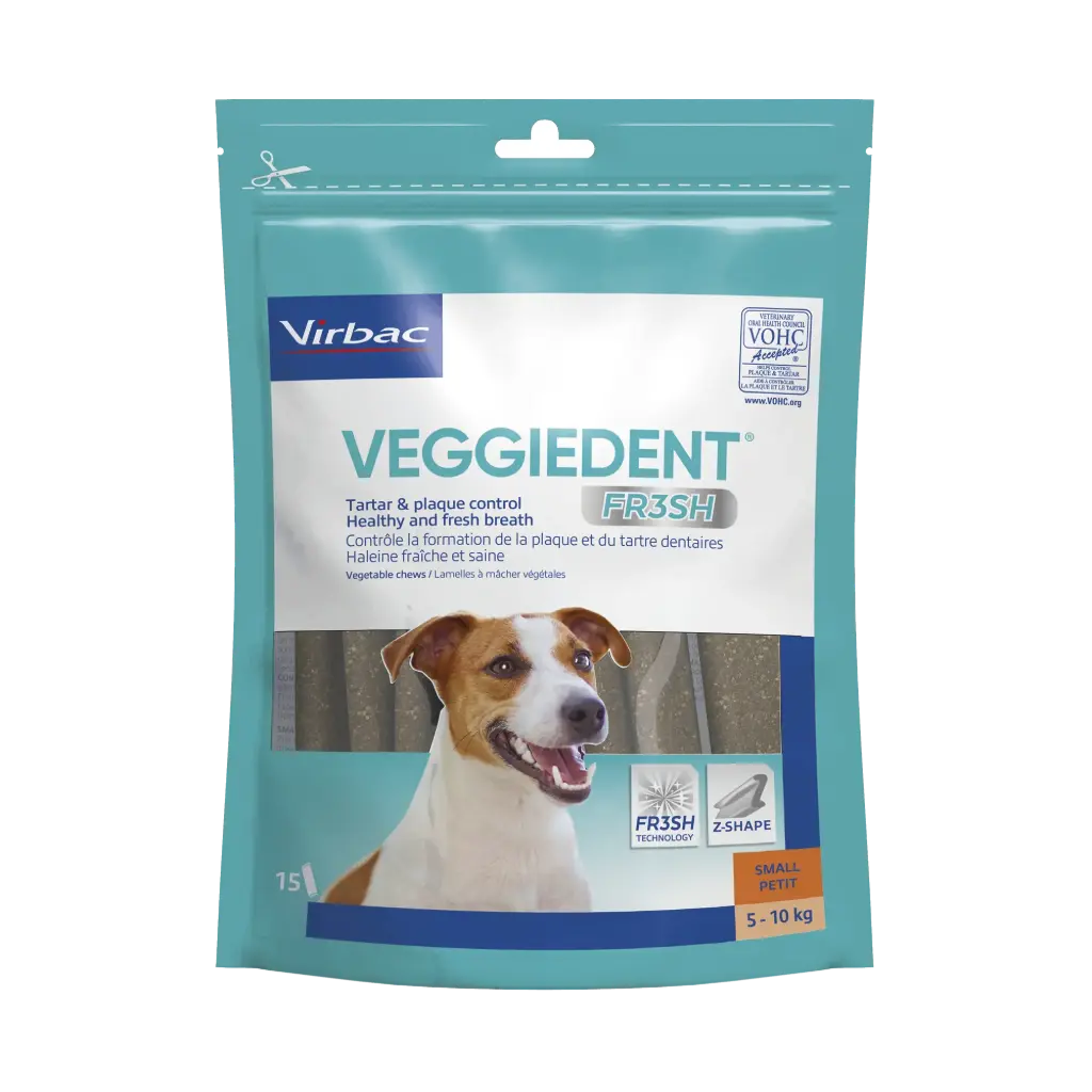 [3736_8879] Lamelles Veggiedent Fresh (S) - Virbac