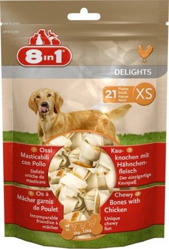 Os à mâcher Delights x21 XS - 8 in 1