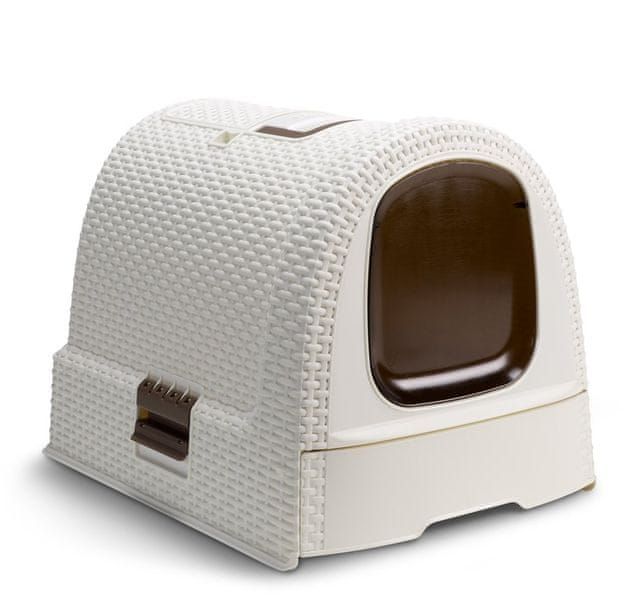 [3936_24552] Maison de toilette pour chats Ivoire - Curver