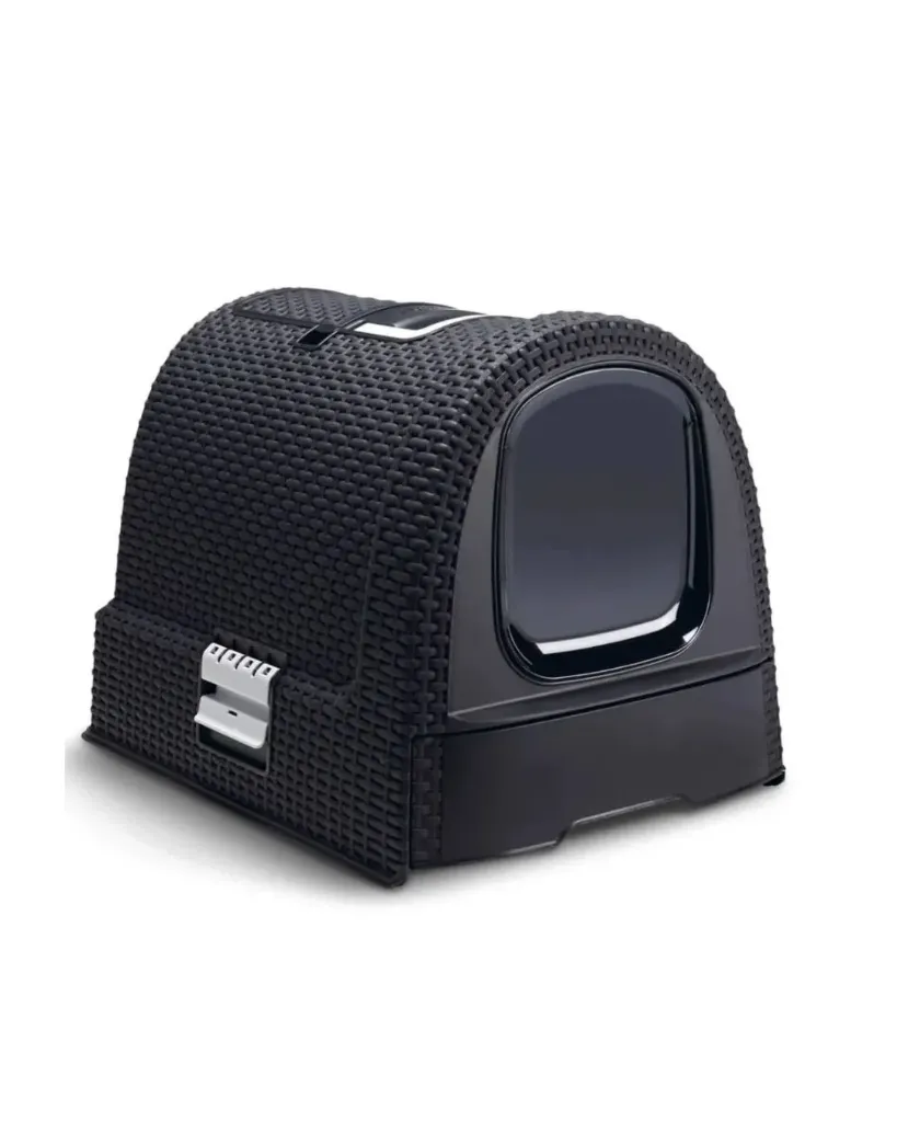 [3936_9169] Maison de toilette pour chats anthracite - Curver