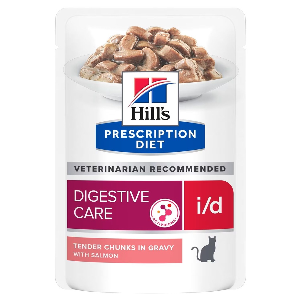 Feline i/d ActiveBiome Saumon (12 sachets 85 g) - Hill's Prescription Diet