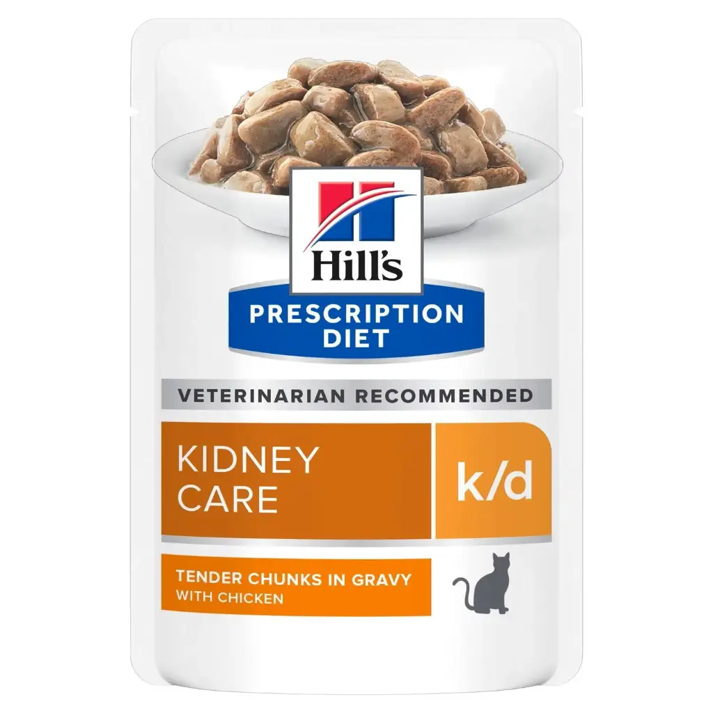 Feline k/d poulet (12 sachets 85 g) - Hill's Prescription Diet